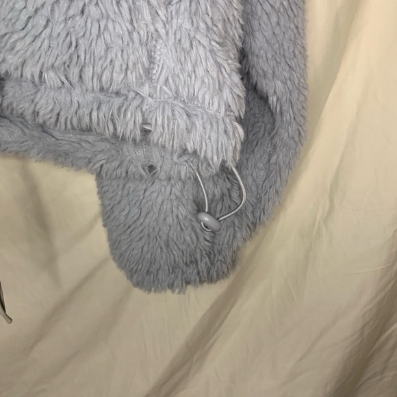Cozy Light Gray Fleece Jacket for Women BDG - Picture 4 of 5